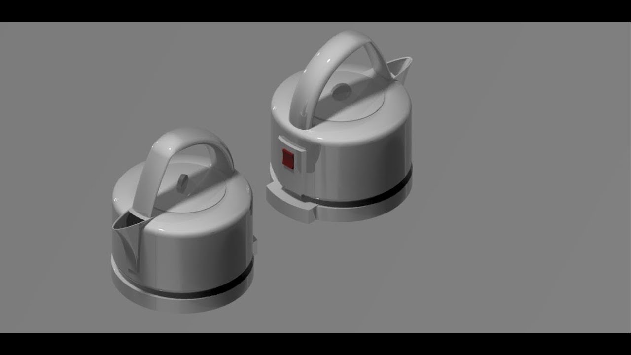 Modeling an electric kettle with Autodesk Inventor