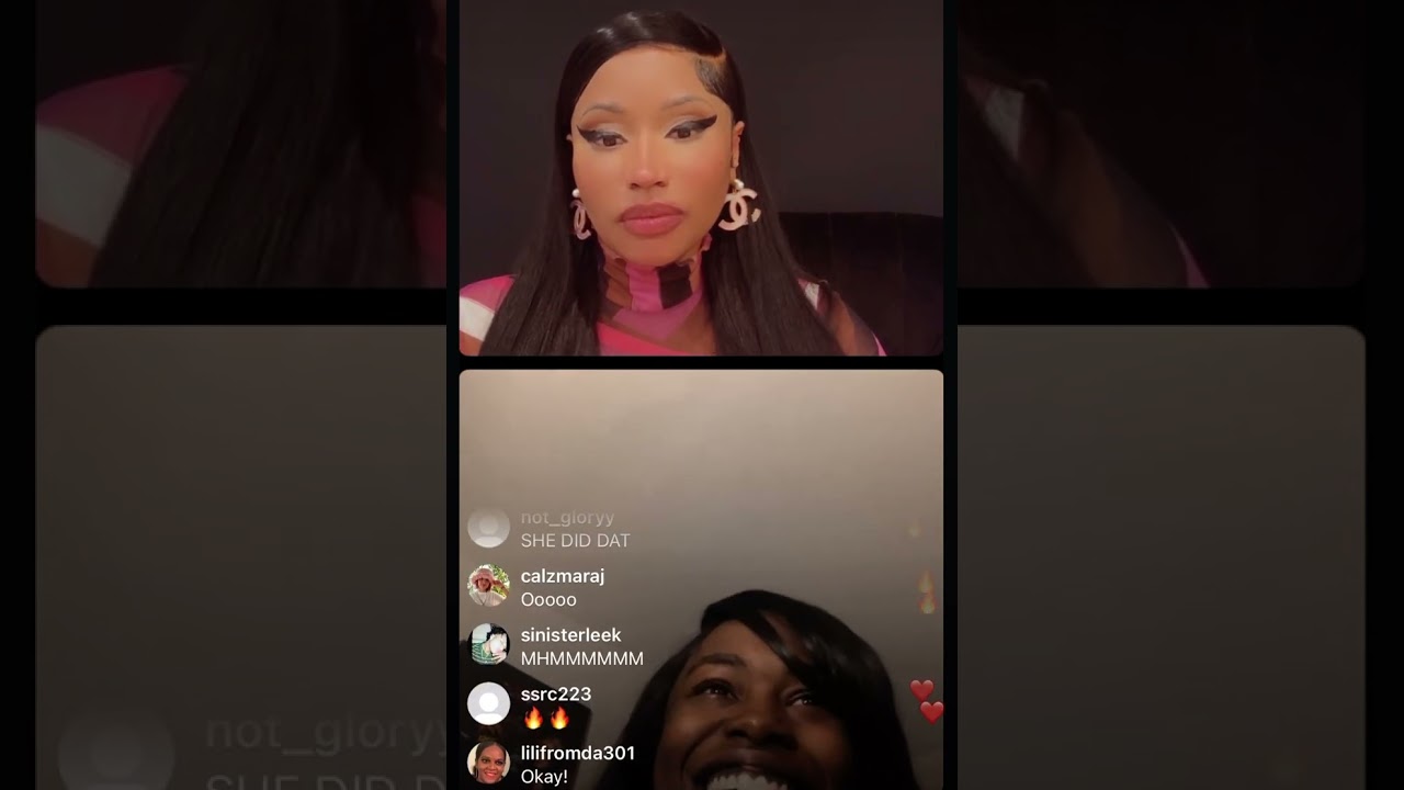 Nicki Minaj Gives Advice to Upcoming Rapper on IG LIVE