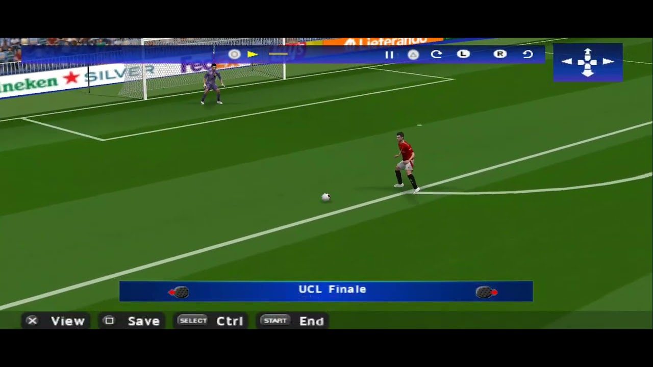 Real Madrid vs Man United psp master league champions league parti 2 