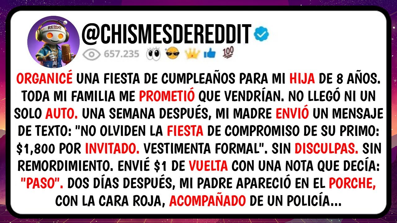 Organicé una FIESTA de Cumpleaños Para Mi HIJA de 8 Años. Toda Mi FAMILIA Me Prometió que Vendrían..