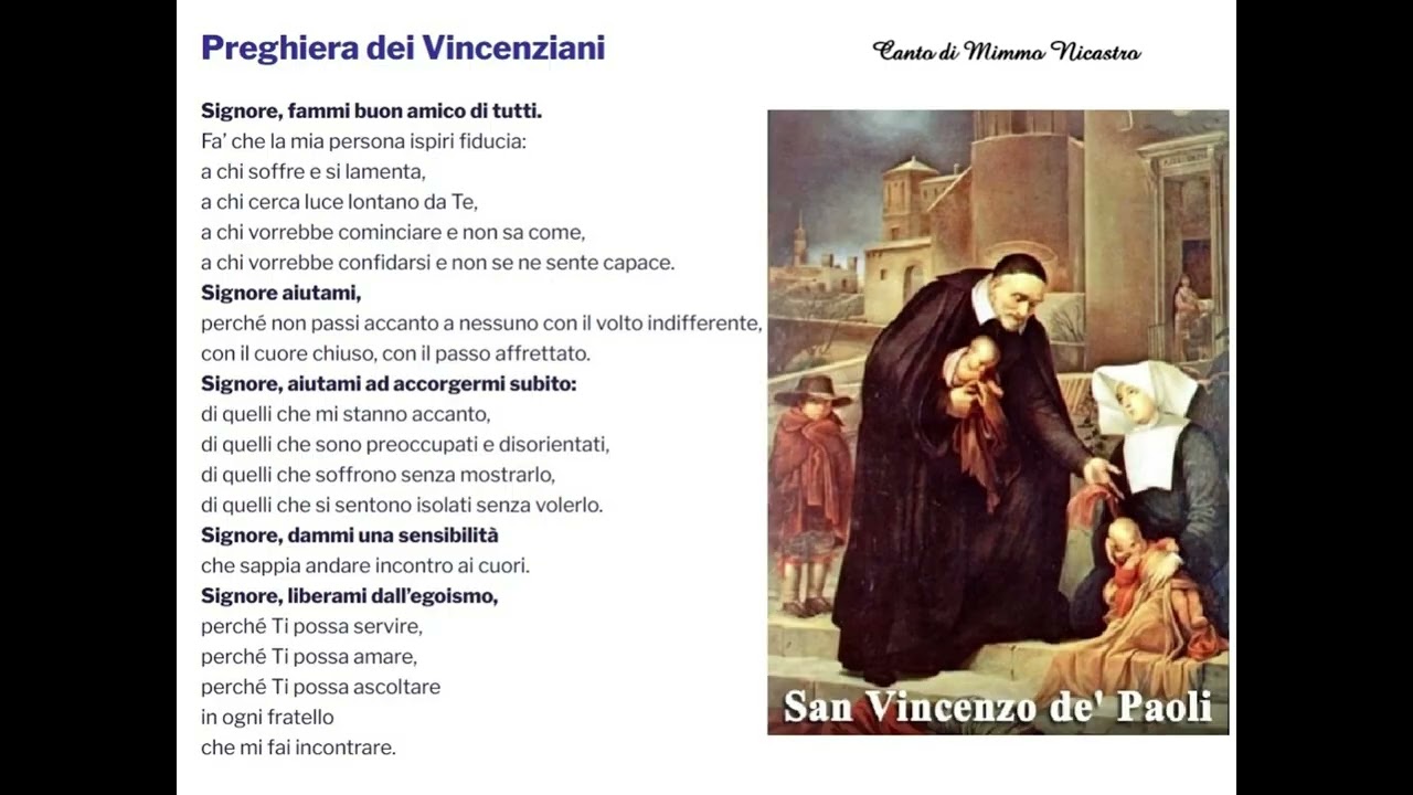 Preghiera di San Vincenzo