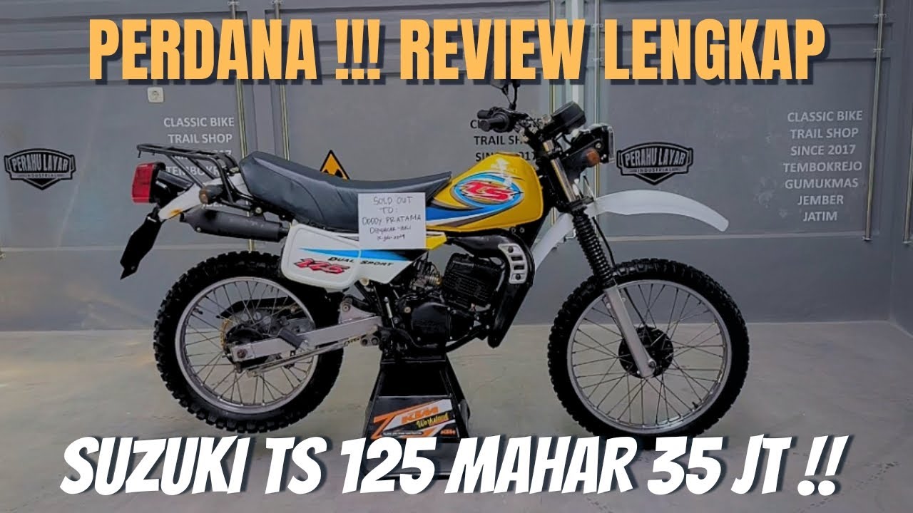 CEK SOUND + SPEK LENGKAP SUZUKI TS 125 ATAU TRAIL JADUL/TRAIL LAWAS PRIMADONA !
