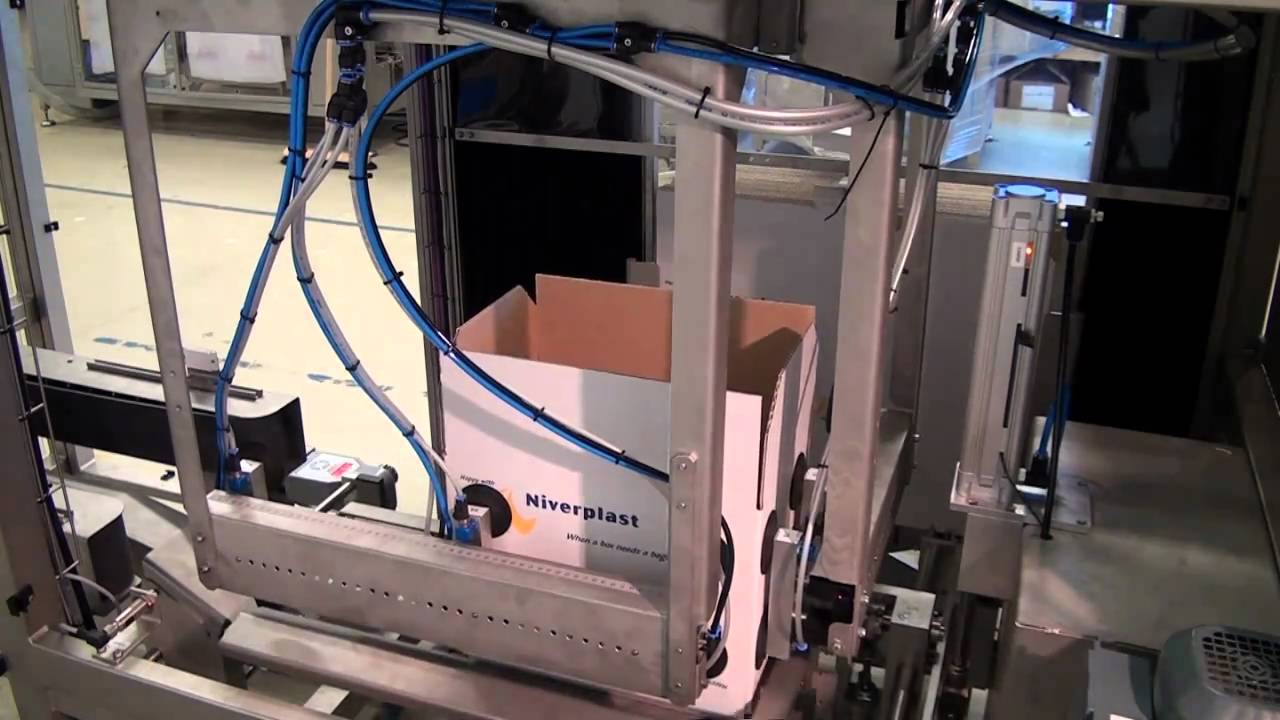 Combiplast case erector and bag inserter