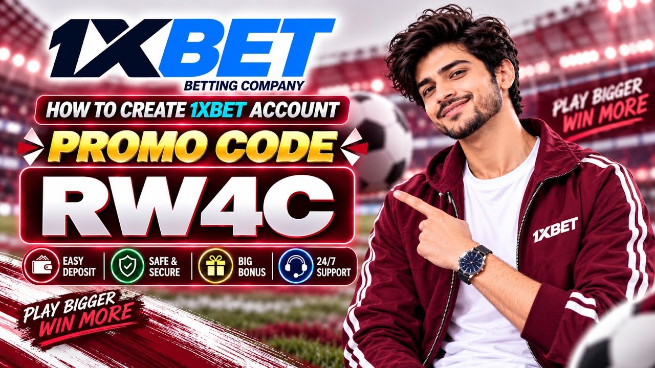 1XBET PROMO CODE / FREE BOOST 1XBET FOR REGISTRATION / PROMO CODE NEW - RW4C  / 1XBET 2026