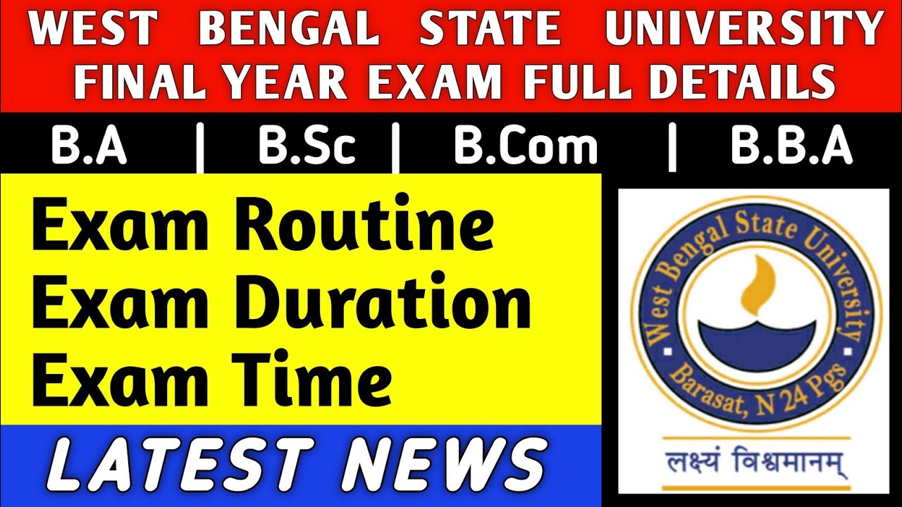 WBSU FINAL YEAR EXAM FULL DETAILS 💥|west bengal state university|wbsu exam news|wbsu|ugc news today