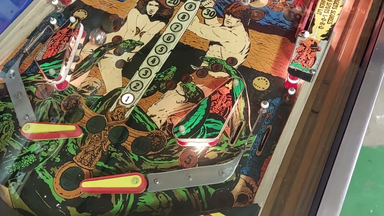 Jungle Lord from Williams 1981 in Gameplay Sept  2022 in a german cellar