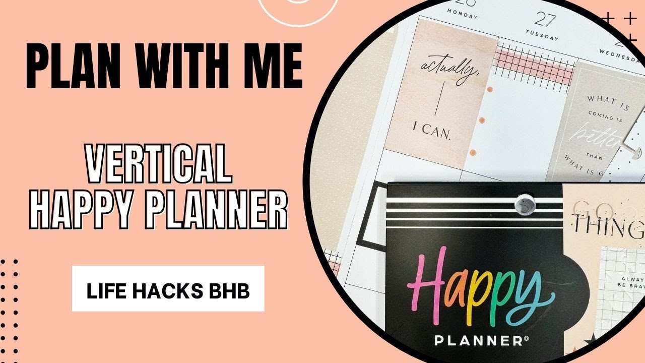 Plan With Me | Vertical Happy Planner