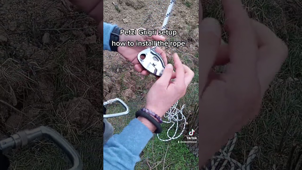 Petzl Grigri setup #czeckthisout #petzl #grigri #test #setup #climbing #easy