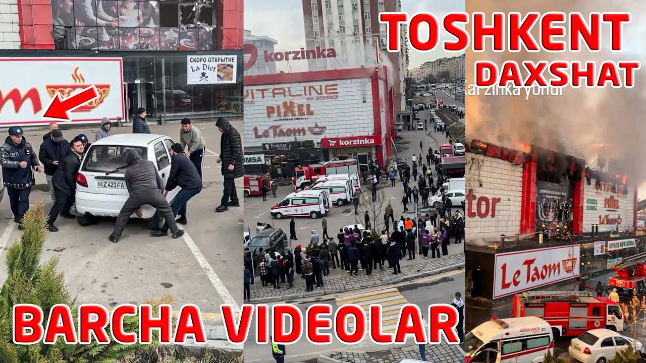 Toshkentda yong'in DAXSHAT to'liq barcha videolar #2026