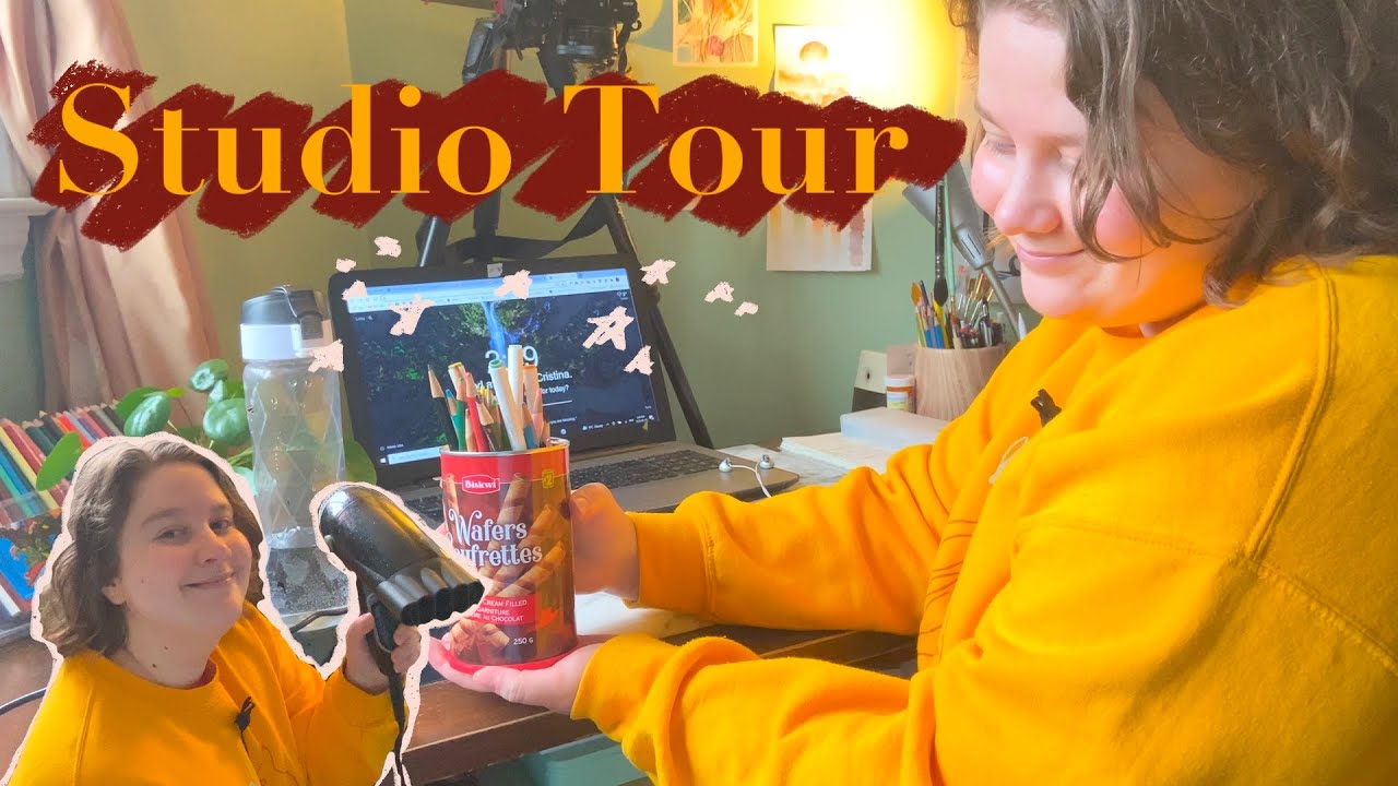a very *chaotic* ART STUDIO TOUR (aka: my bedroom)