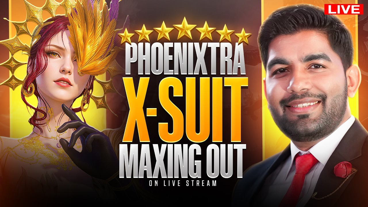 Maxing Phoenixtra X-Suit & Blood Raven X-Suit |🔥 PUBG MOBILE Live 🔥