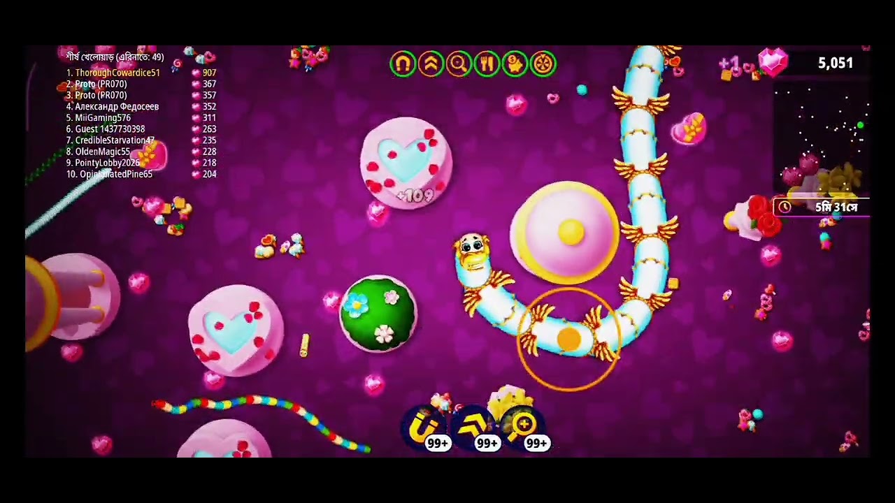 New Updede Game Worms Zone io........