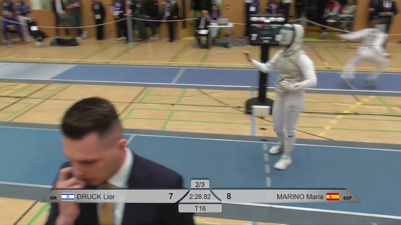 european qualification paris 2024 Womens Foil T16 Druck ISR vs Marino ESP