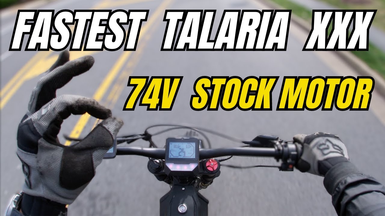 The Fastest Talaria XXX 74V with Stock Motor