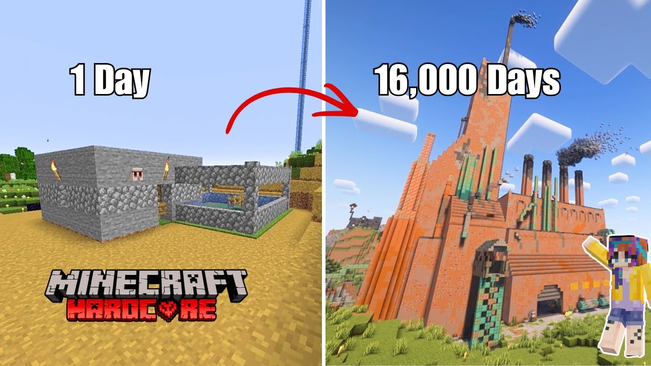 16,000 Days: From Nothing to Everything in Hardcore Minecraft