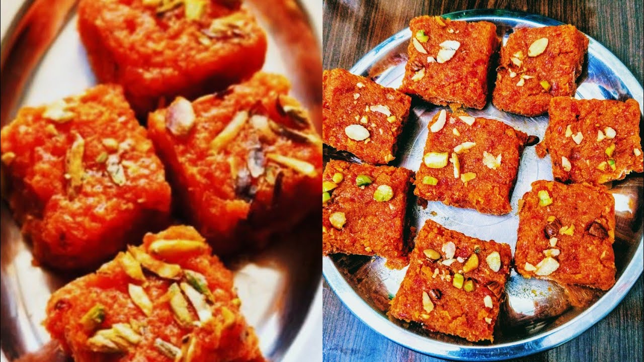 शिवरात्रि स्पेशल गाजर की बर्फी बनाने का परफेक्ट तरीका✌️हेल्दी मिठाई #gajar ki barfi )@sjhindirecipe 
