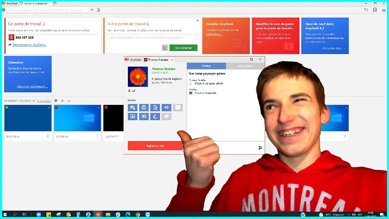 Une arnaqueuse au faux support technique me donne accès à son PC  (Vieille vidéo)