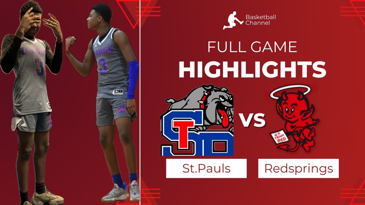 St.pauls vs red springs middle school game