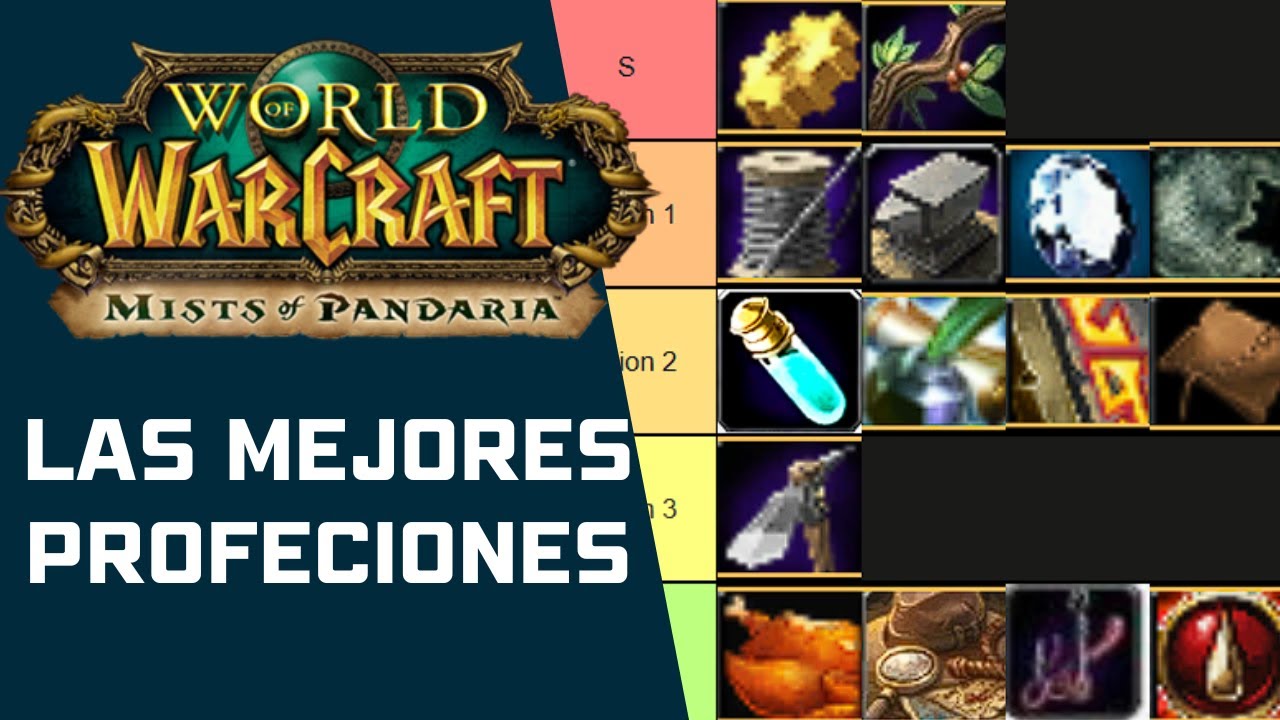 LAS MEJORES PROFESIONES DEL WOW PANDARIA