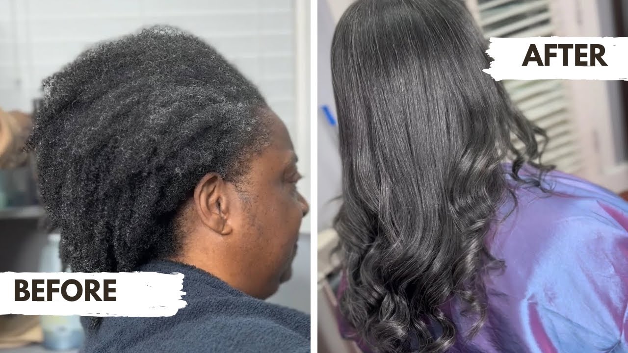 Natural Hair Silk Press
