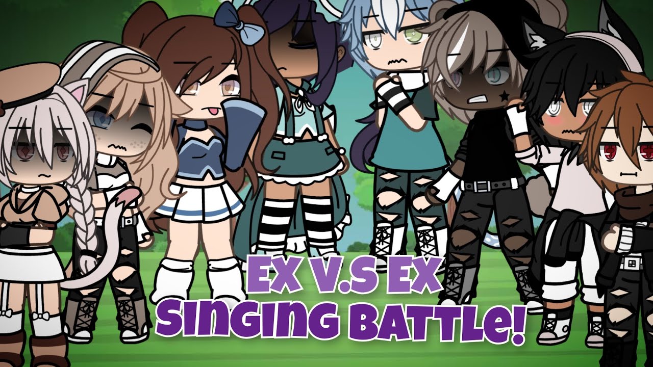 Ex VS Ex Singing battle {Gacha life}  ||Enjoy||