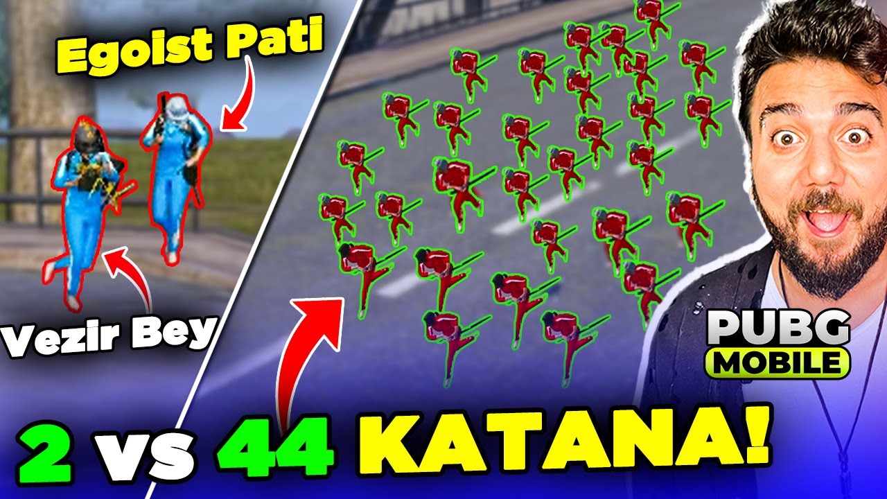 İMKANSIZ!! 2 vs 44 KATANA! KİMSE ÖLMÜYOR?! PUBG Mobile