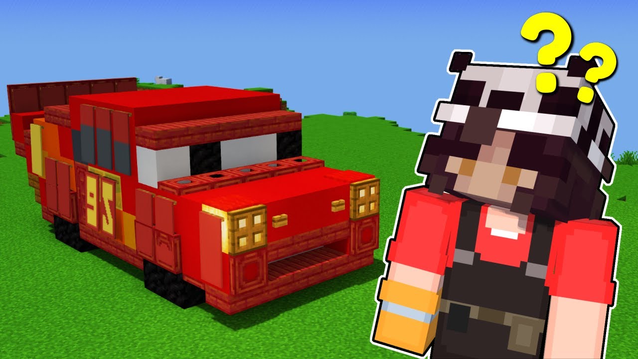 How did KlayDesign build Lightning McQueen in Minecraft?