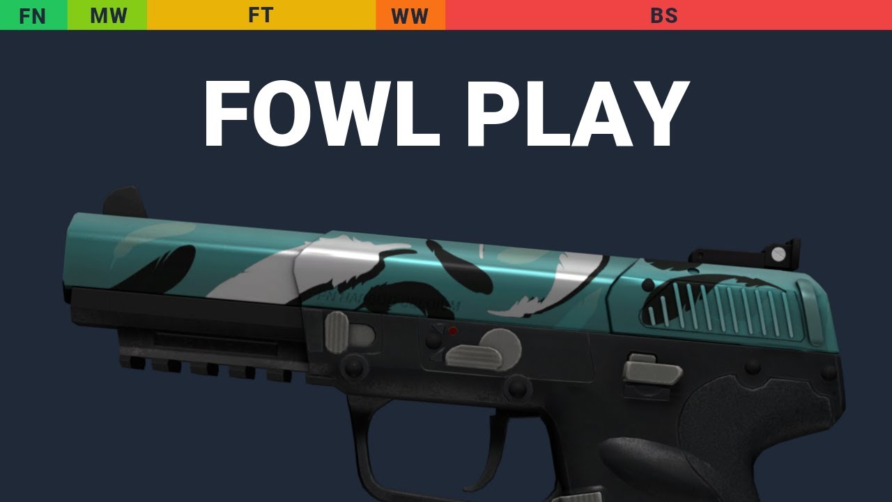 Five-SeveN Fowl Play - Skin Float And Wear Preview