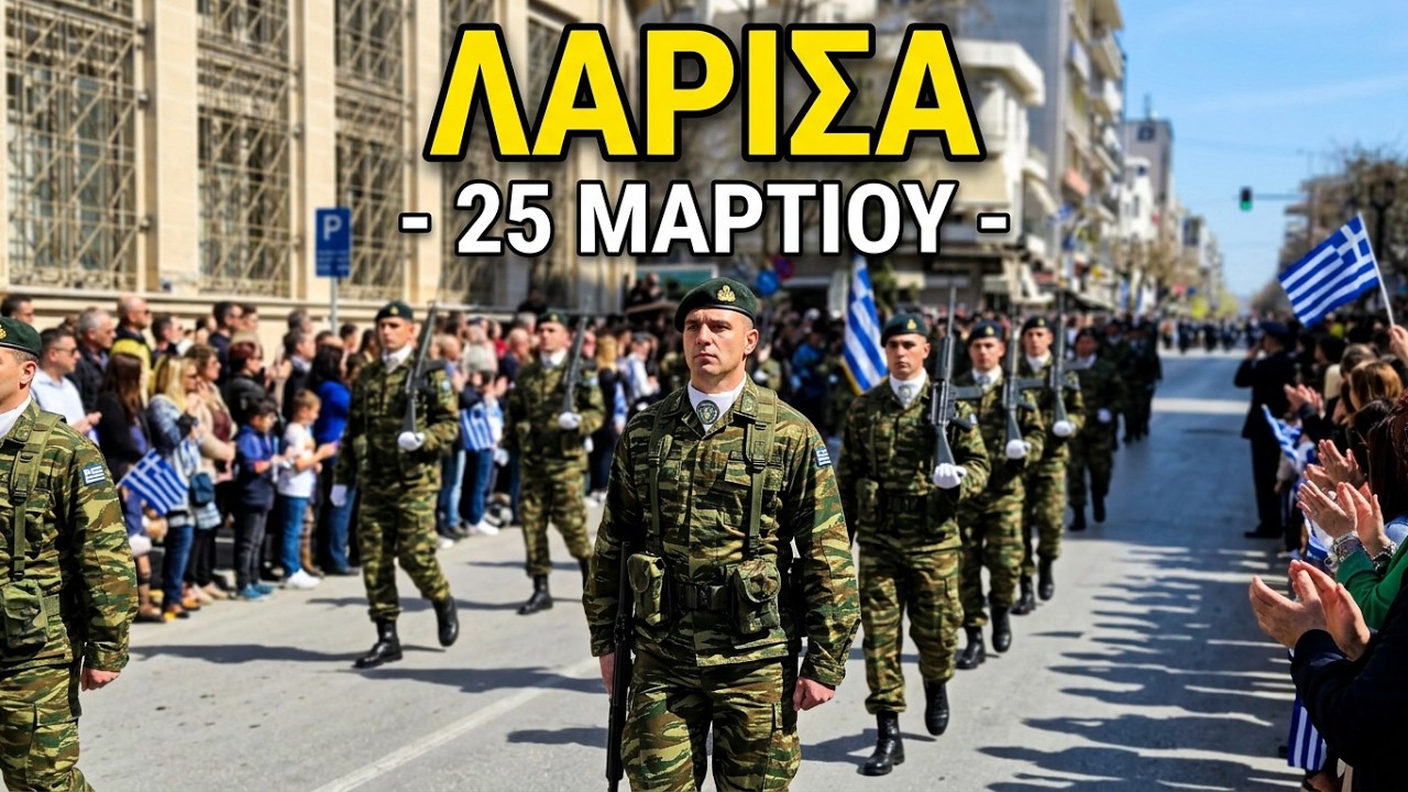 Παρέλαση στη Λάρισα 25η Μαρτίου 2023  - 4K UHD