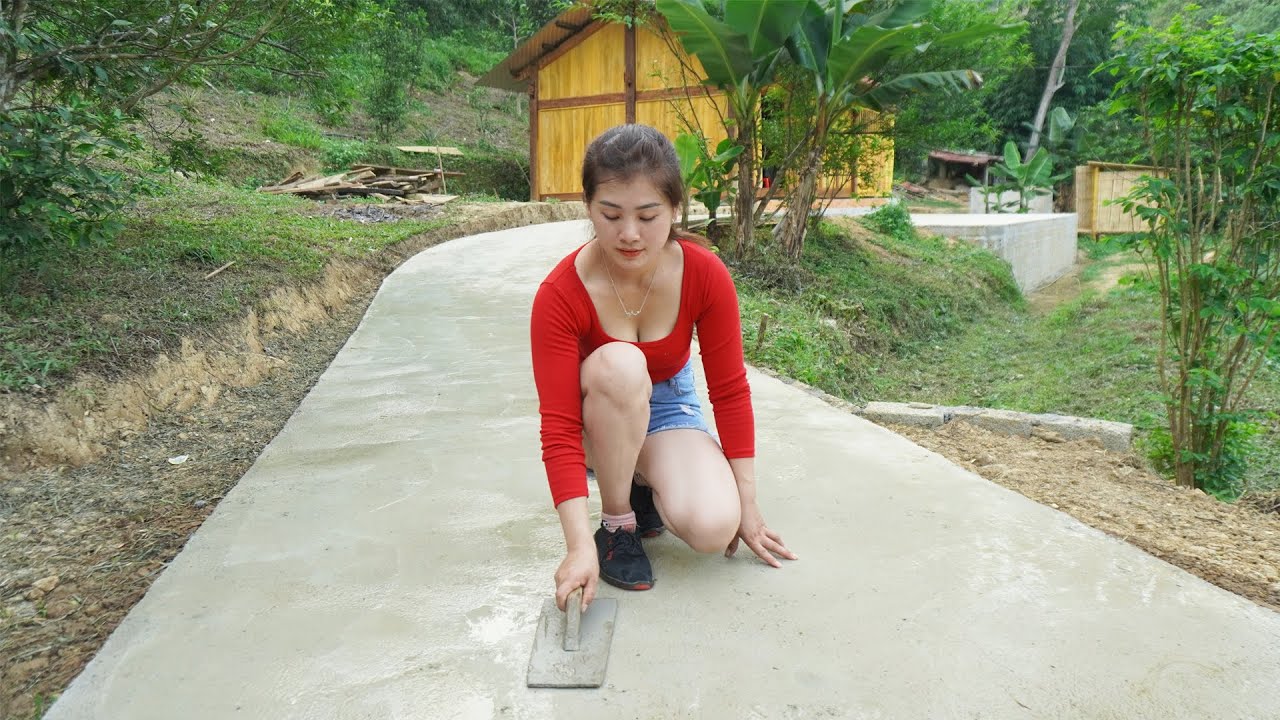 Building Road Into The Farm, Build Farm Gate, BUILD LOG CABIN - My Bushcraft / Nhất