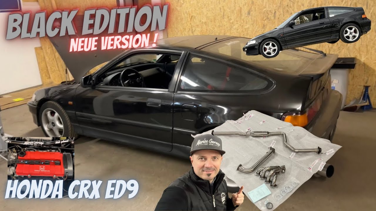 Fächerkrümmer + Sportmittelschalldämpfer geht das ? CRX ED9 Kundenprojekt | Black Edition