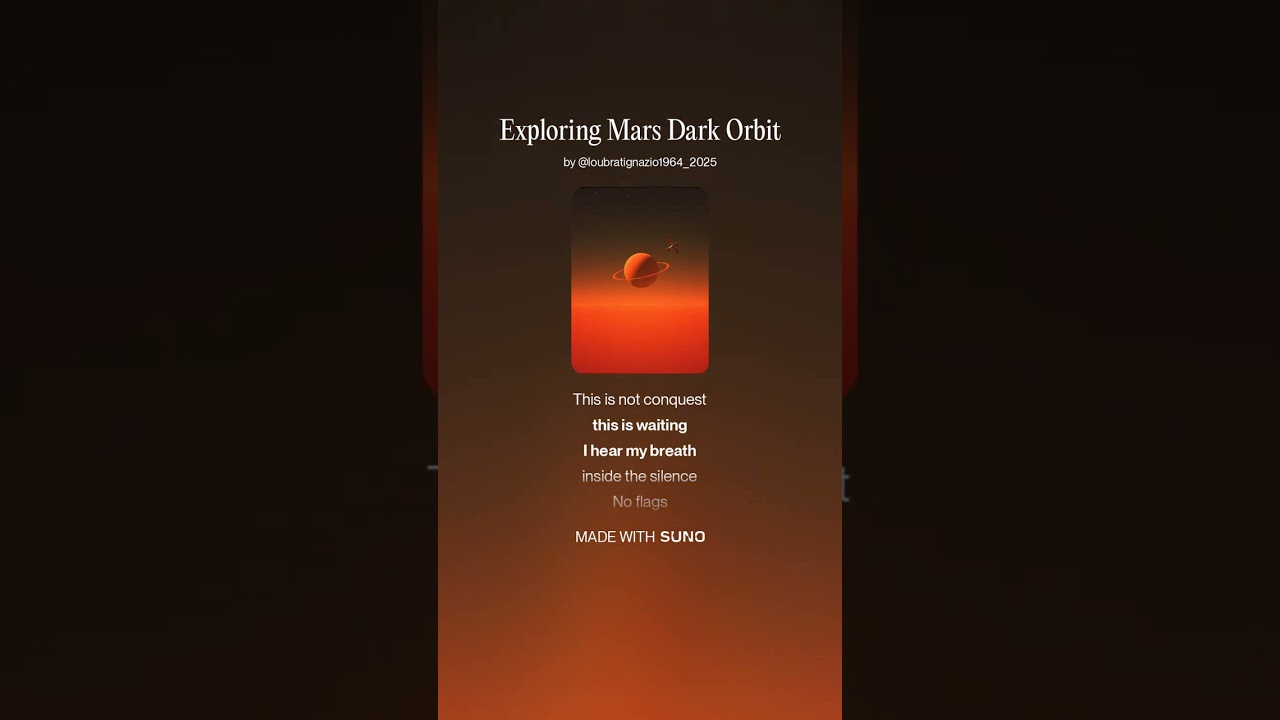 Exploring Mars Dark Orbit