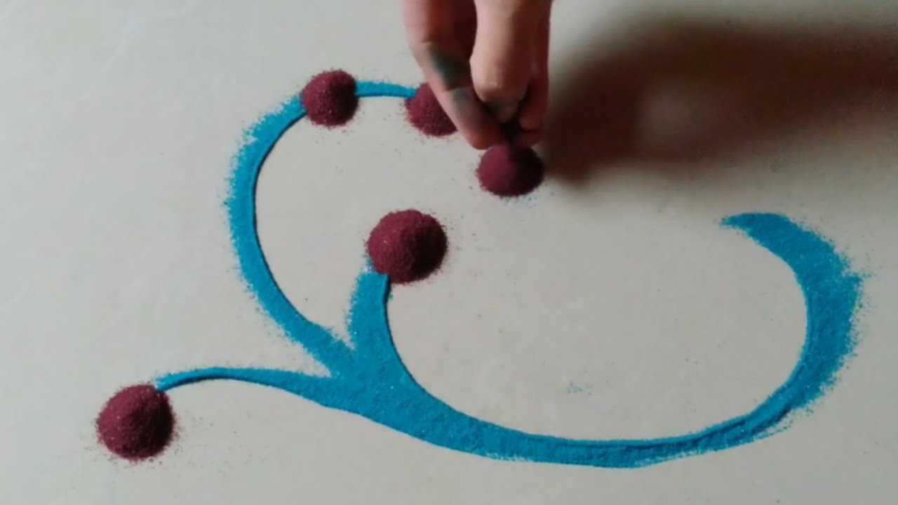 रोजच्या साठी काढूया "C"पासून सुरेख रांगोळी डिझाईन by Jyoti Raut Rangoli