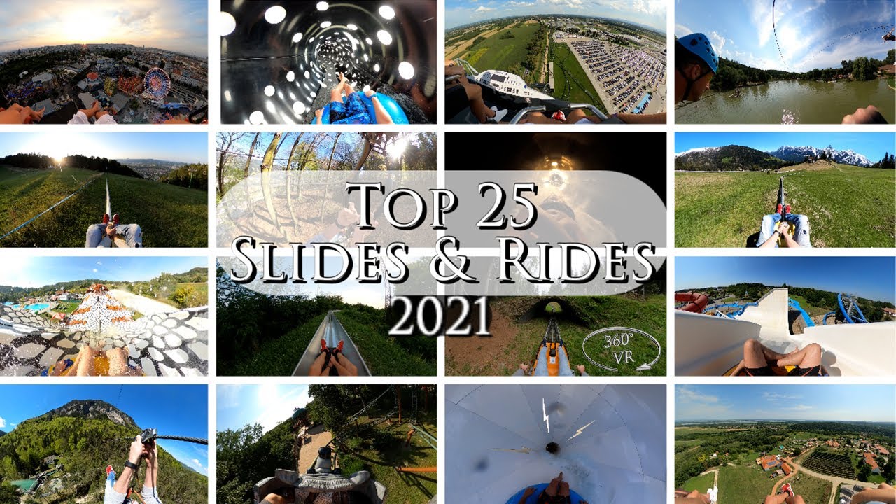 Top 25 Slides & Rides 2021 360° VR POV Onride