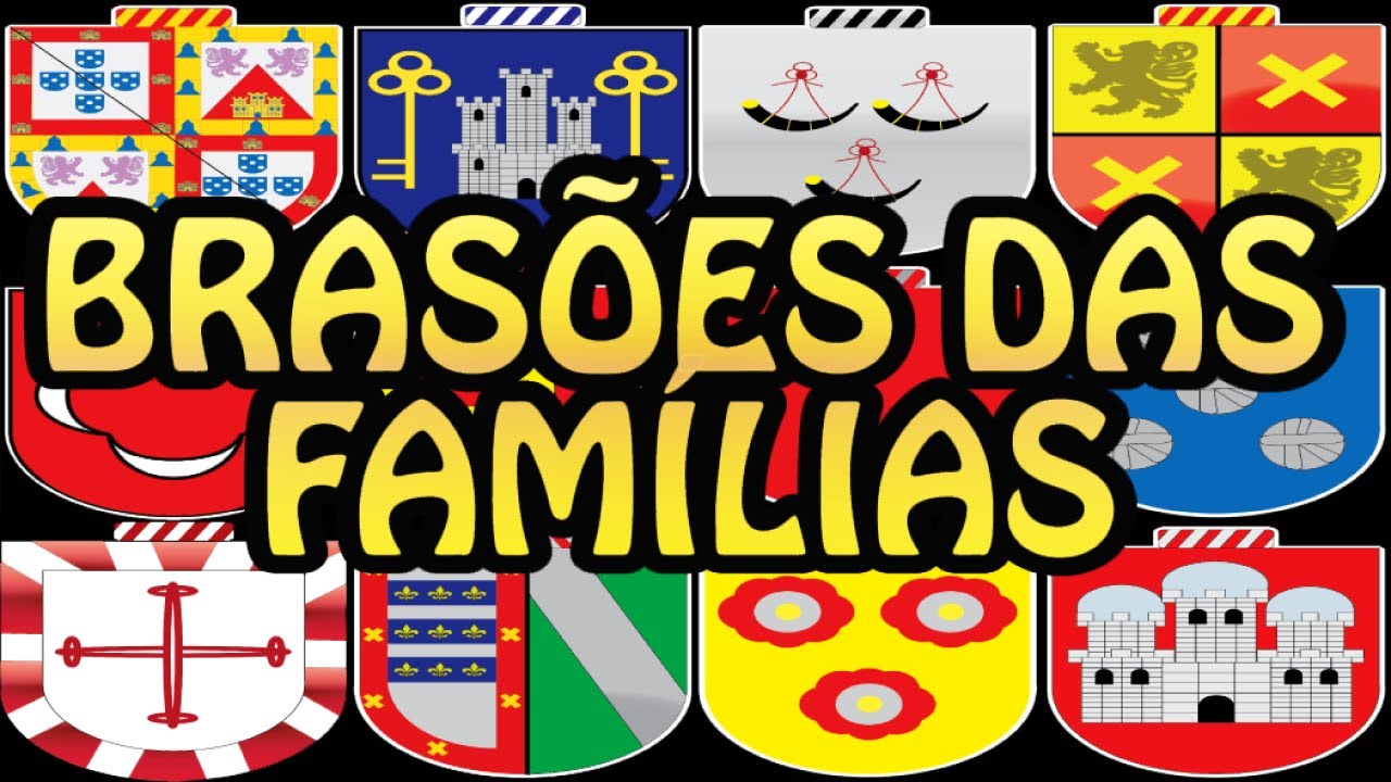 180 Brasões de diferentes famílias