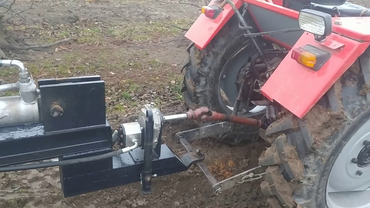 Łuparka hydrauliczna do drewna, korzeni. Homemade wood splitter 2020