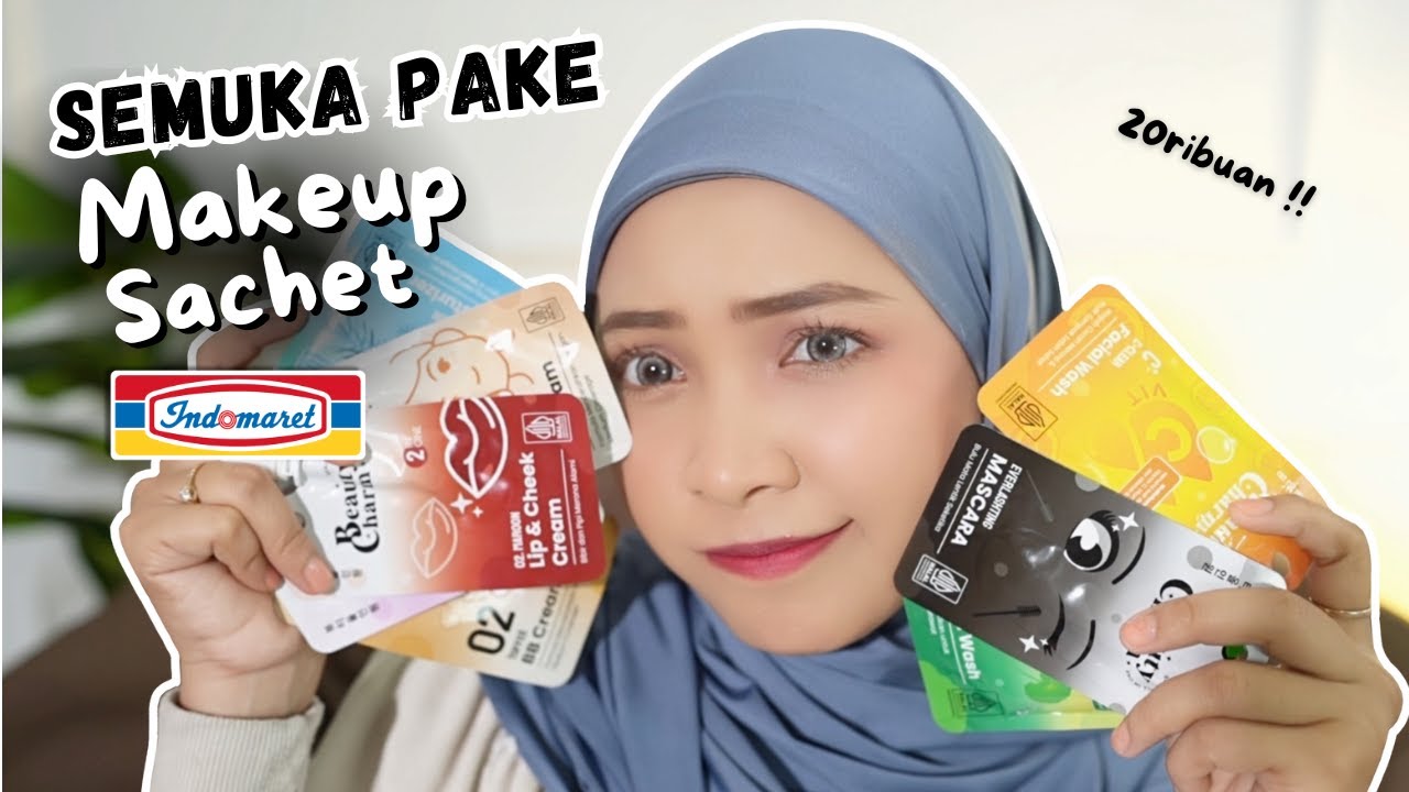HASILNYA SYOK !!!! MAKEUP SACHETAN INDOMARET ??? COBAIN BUAT SEMUKA. KOK BISA SIH KAYA GINI