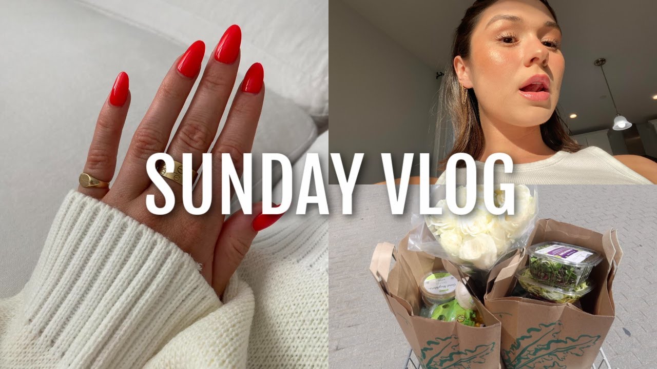 VLOG: how I get ready for the week, grocery haul, etc!