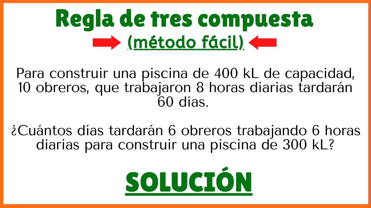 ★REGLA de TRES COMPUESTA [MÉTODO FÁCIL]★