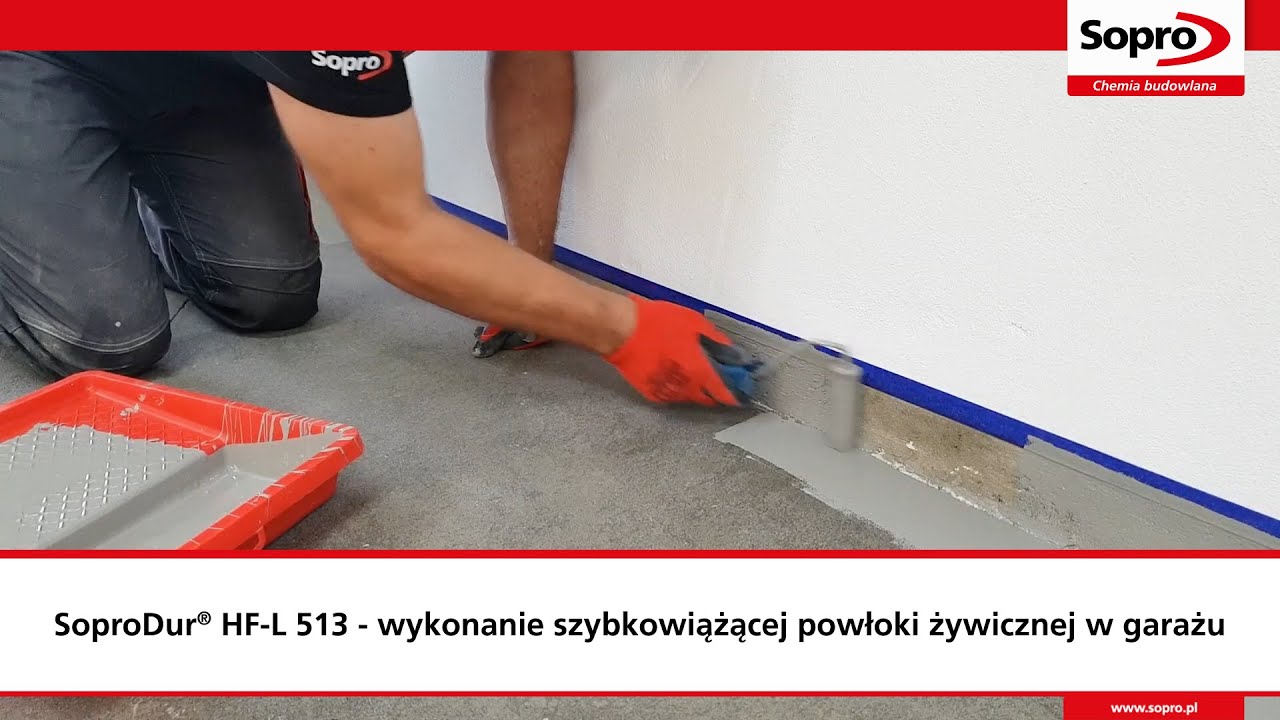 Jak wykonać szybkowiążącą powłokę żywiczną w garażu przy użyciu SoproDur® HF-L 513?