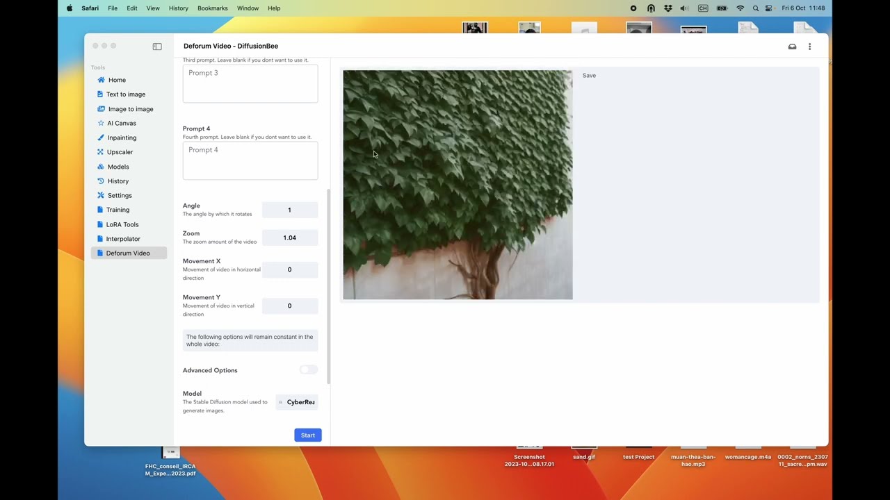 diffusionbee 05 deforum video