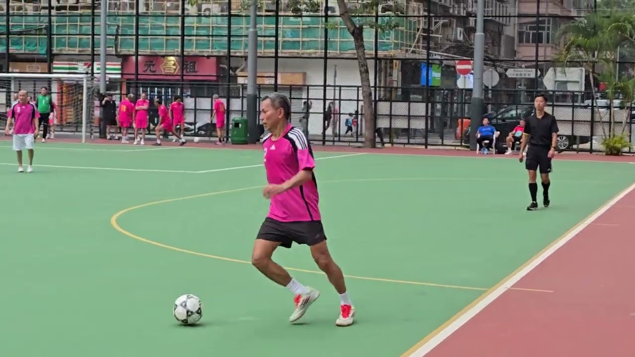 24/02/2026 發財盃2026 (下半場) ~ 65+ 信青(黃) VS 杏林(桃紅) ~ 任Sir🙋🏻‍♂️