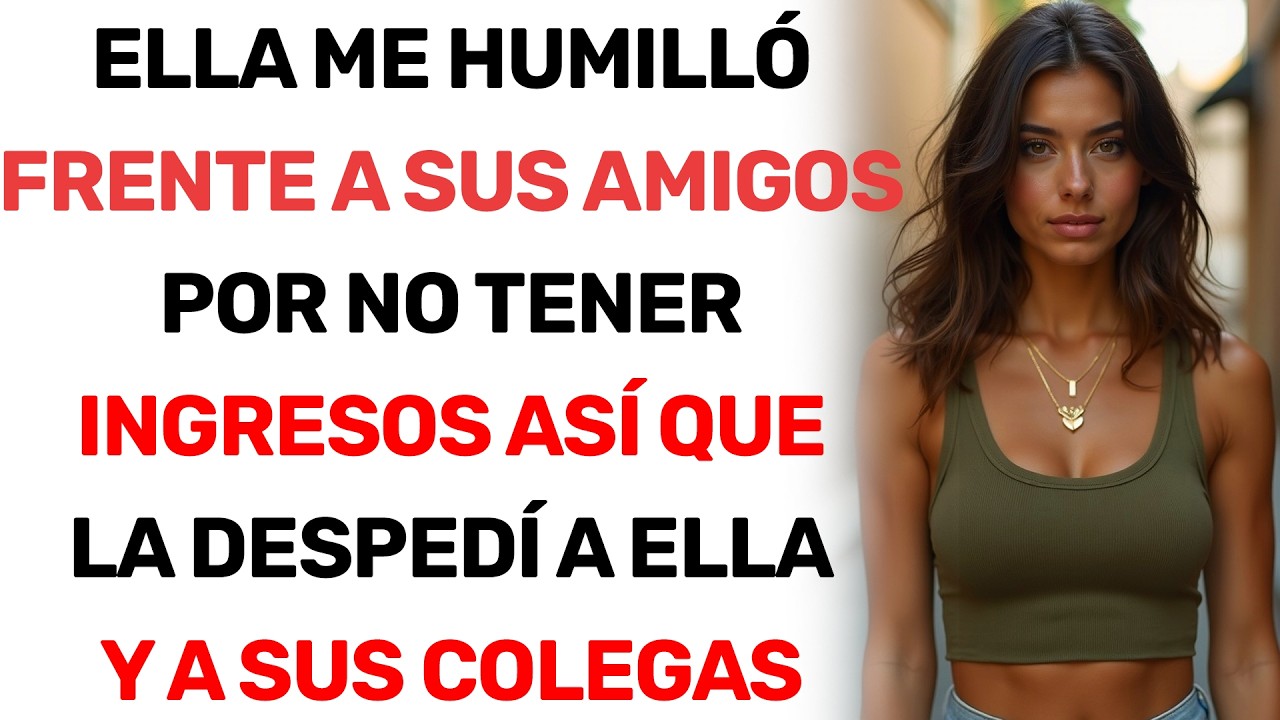 ELLA ME HUMILLÓ FRENTE A SUS AMIGOS POR NO TENER INGRESOS, ASÍ QUE LA DESPEDÍ A ELLA Y A SUS COLEGAS