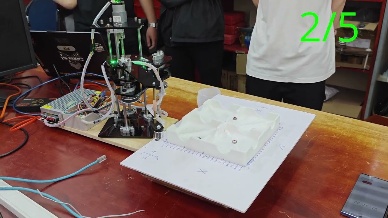 Robot Scara gắp vật trên bàn cờ _ Thi Đồ án Kỹ thuật Robot HCMUTE