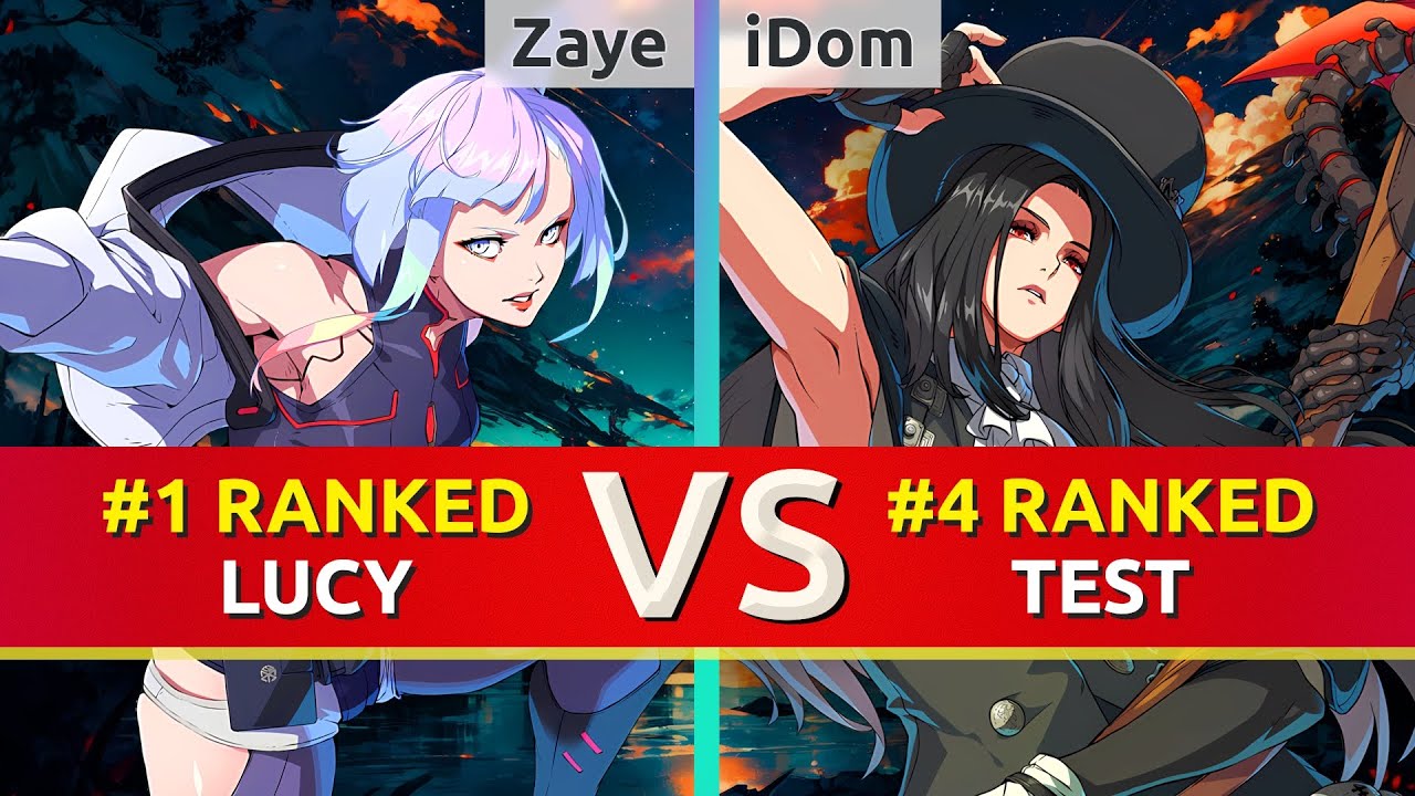 GGST ▰ Zaye (#1 Ranked Lucy) vs iDom (#4 Ranked Testament). High Level Gameplay