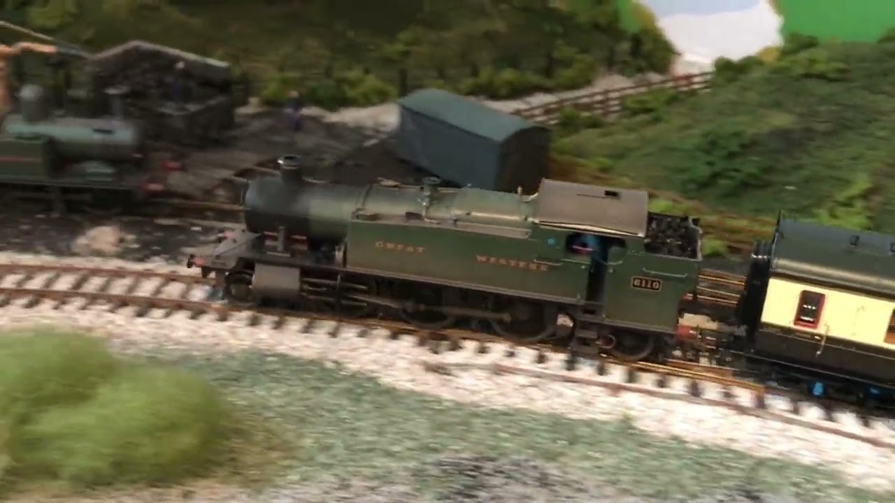 GWR large Prairie 6110 departs Westhaven on a service to Bristol.