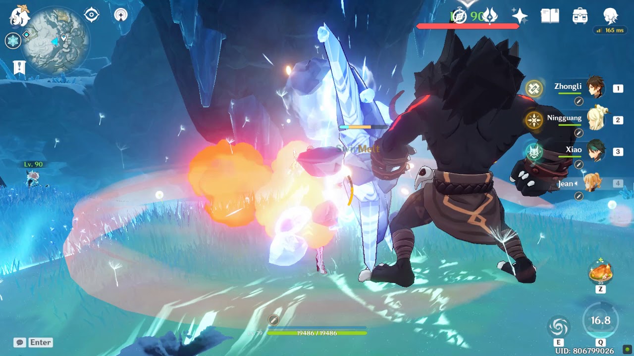 Using Jean to Break Cryo Shield - Genshin Impact