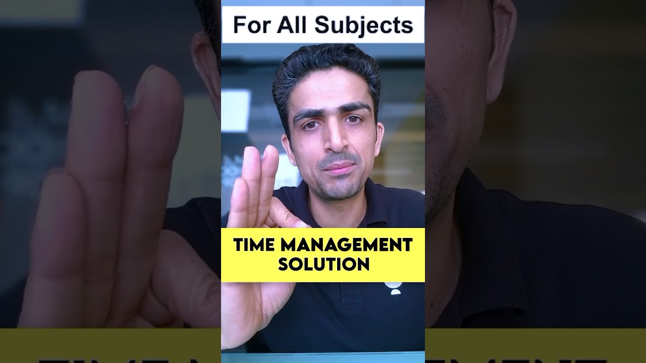 Time Management Solutions (for JEE) 🤯 #IIT #JEE