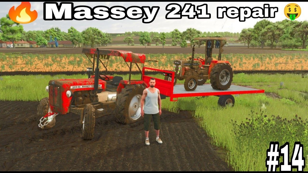 🚜FS25 India Mod: Massey 241 Repair Challenge - Can I Fix It? 🤑#14