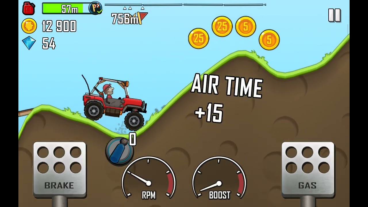 Playing hill climb racing #cargame #progamer #prodriver #goldcollecter